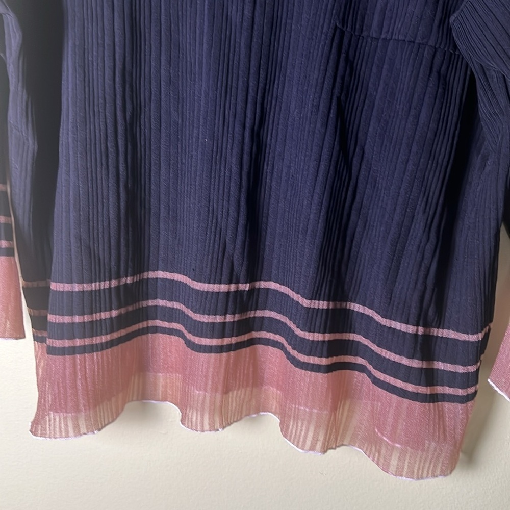 ZARA mob wife , Grunge,Romantic,long sleeve Black and beige Pleated Blouse. - Picture 2 of 5